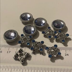 Silver and Blue Beads